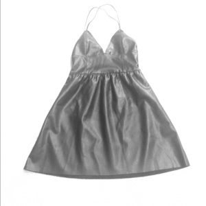 Zara Faux Leather Mini Dress